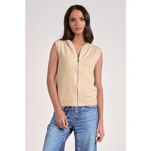 Elan sleeveless sweater zip up hoodie